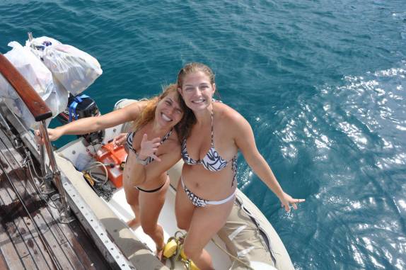 Encontro fortuito com a brasileira Dana, que está morando e trabalhando em San Blás, na costa do Panamá